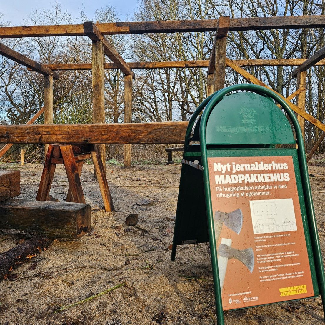 Madpakkehuset under opførelse