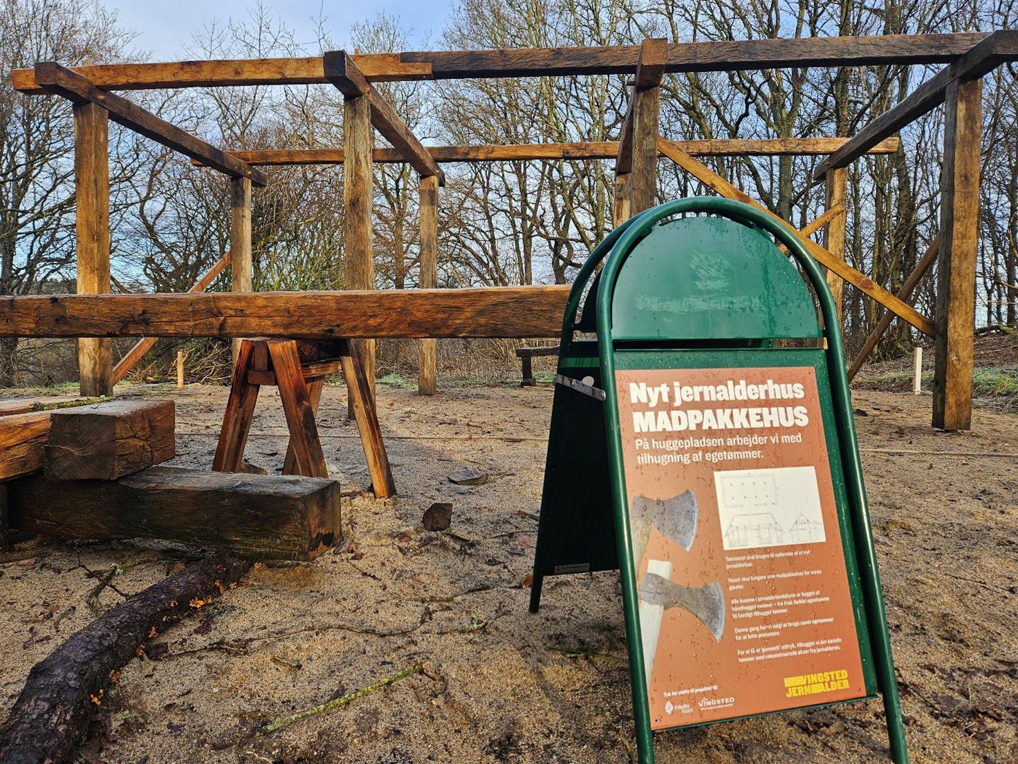 Madpakkehuset under opførelse