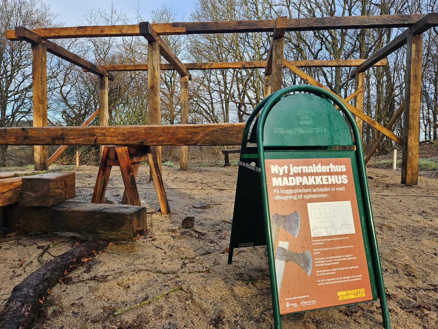 Madpakkehuset under opførelse